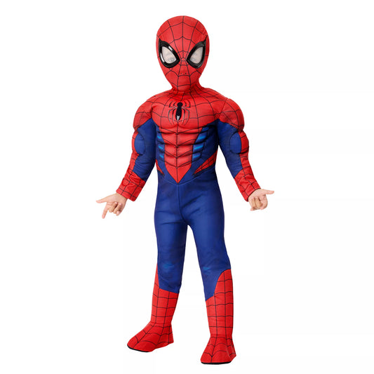 Disfraz Spider-Man Clásico con Músculos para Niños Pequeños – Marvel, Talla Toddler