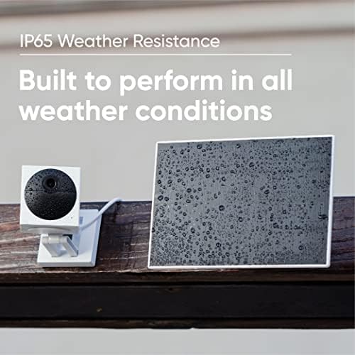 Panel Solar WYZE 2.5W 5V Compatible con Wyze Cam Outdoor v1/v2 y Battery Cam Pro, Energía Continua para Cámaras de Seguridad