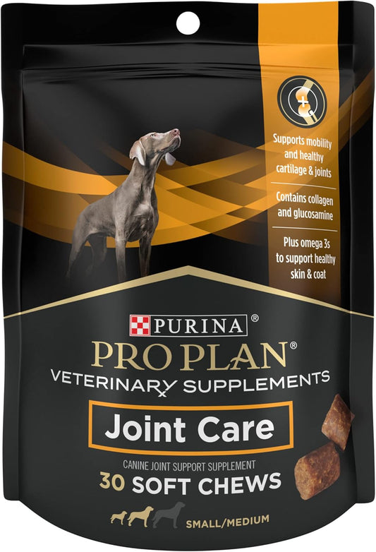Purina Pro Plan Veterinary Joint Care - Suplemento para la cadera y las articulaciones de perros de razas pequeñas - Bolsa de 77 g 