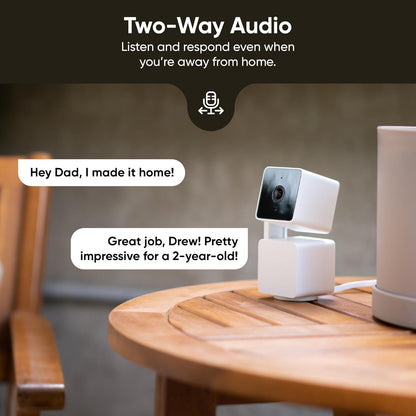 Cámara WYZE Cam Pan v3 con Movimiento Panorámico e Inclinación, 1080p HD, Visión Nocturna en Color, Interior/Exterior IP65, Sin Suscripción