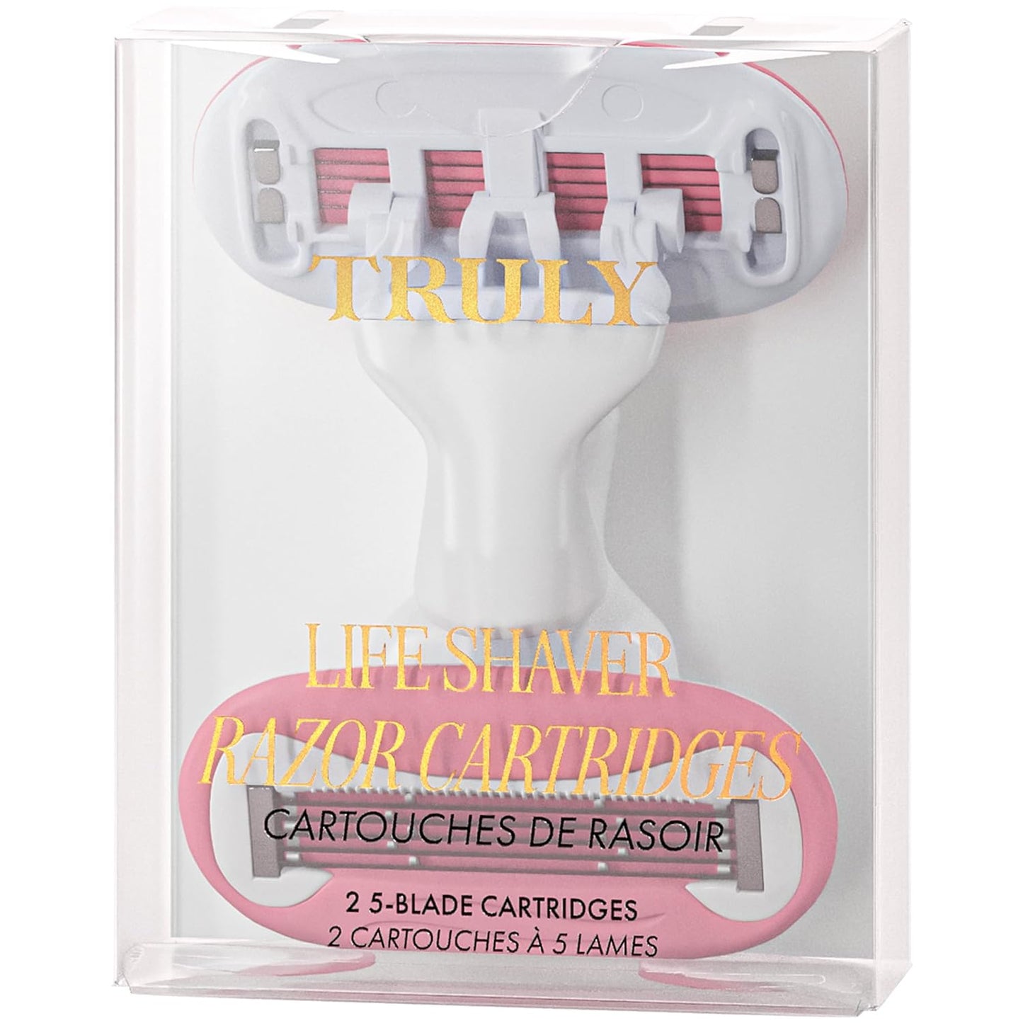 Truly Beauty Magnetic Razor Heads 2pk – Repuestos de Doble Hoja con Barras de Gel y Cabezal Pivotante