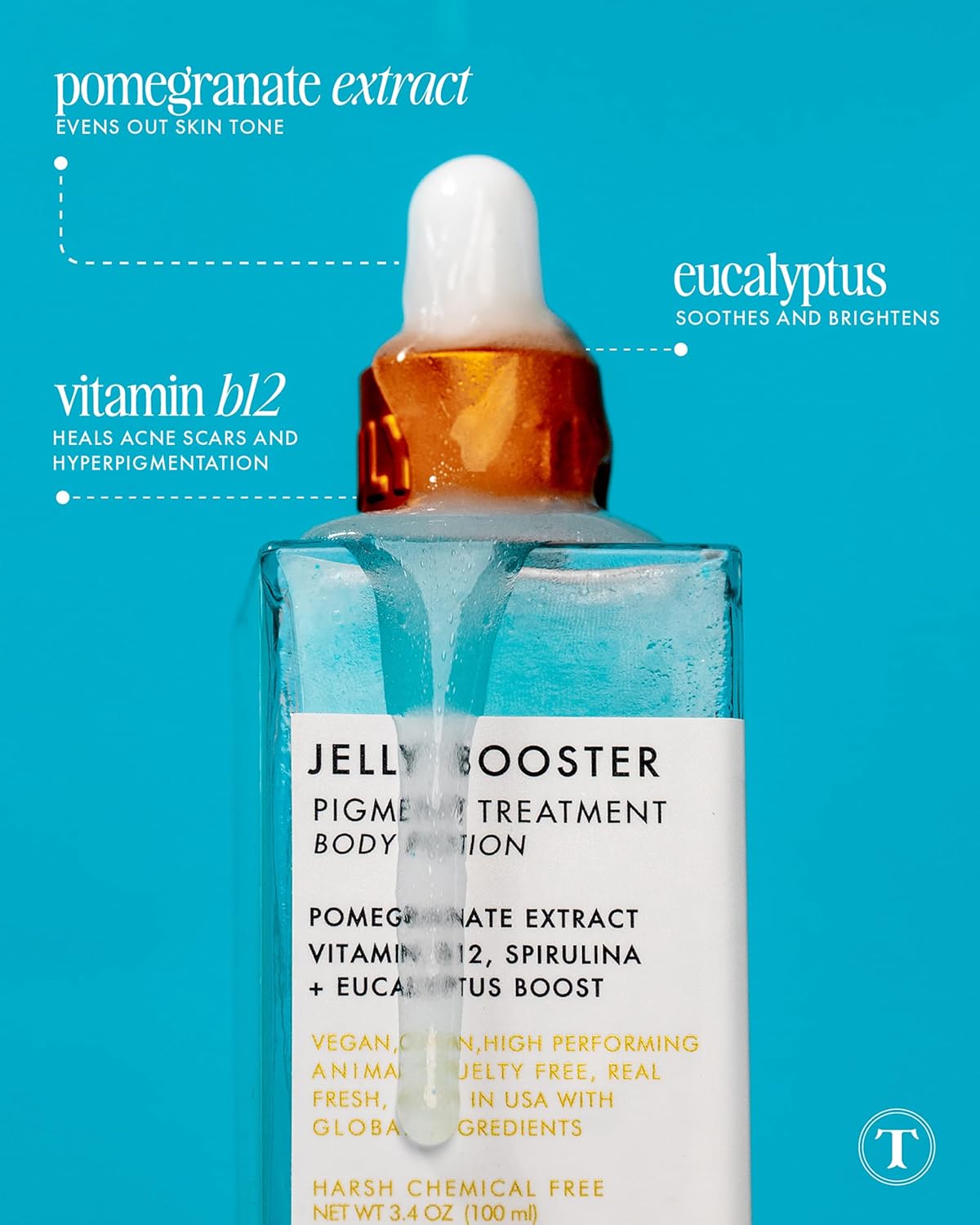 Truly Beauty Jelly Booster – Tratamiento Corporal para Cicatrices y Manchas, Sérum Ligero de Absorción Rápida