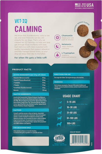 Calming Support Supplement for Dogs, Calming Chews Help Manage Stress and Promote Relaxation, Anxiety Relief for Dogs