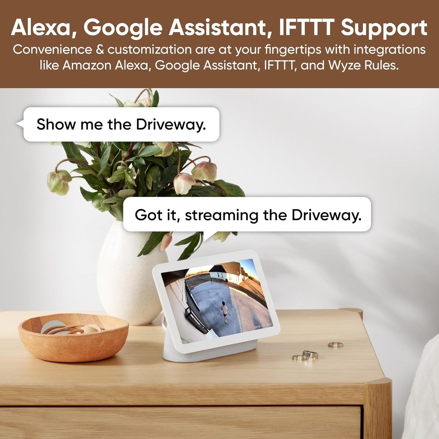 Cámara de Seguridad WYZE Floodlight Cam v2 2K HD con Visión Nocturna en Color, Reflectores 2800 Lúmenes, Sirena 105dB, Compatible con Alexa y Google