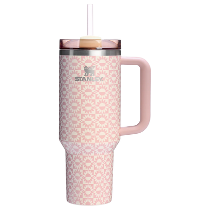 Stanley Quencher H2.0 Vaso Térmico con Asa y Pitillo 40oz – Acero Inoxidable, Lichen